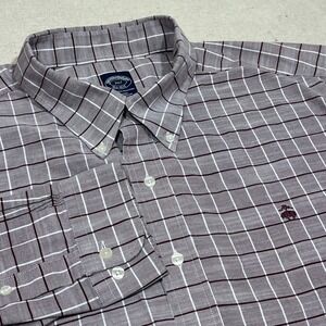 Brooks Brothers 2XLT Non Iron Supima Cotton Check Button Down Shirt Men